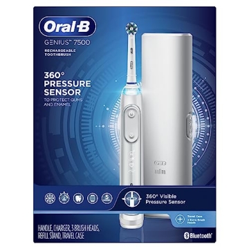 Oral-B 7500 Electric Toothbrush Smart Cleaning Modes Travel Case