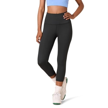 Amazon Essentials Women's Active Sculpt Workout Athleisure High Rise Capri Leggings (Available in Pl...