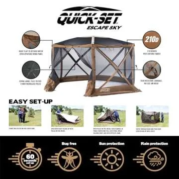 CLAM Quick-Set Sky Camper: Pop-Up Canopy Tent for Outdoor Fun