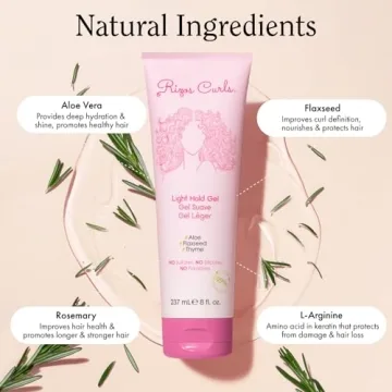 Rizos Curls Light Hold Gel for Defined, Non-Crunchy Curls
