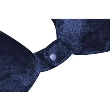 World's Best Feather Soft Microfiber Neck Pillow, Navy