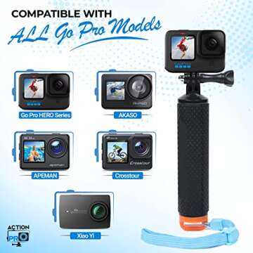 Action Pro Floating Grip for GoPro Hero Models - Water Sports