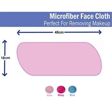 Makeup Remover Cloth Clean Towel, Reusable Facial Cleansing Towel - Chemical Free, Remove Makeup Instantly with Just Water - Money-back Satisfaction Guaranty (1 Pink)