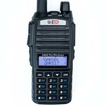 BTECH GMRS-V2 5W 200 Fully Customizable Channels GMRS Two-Way Radio