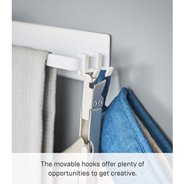 Yamazaki Home Magnetic Kitchen Dish Towel Hanger Rack | Stylish Steel