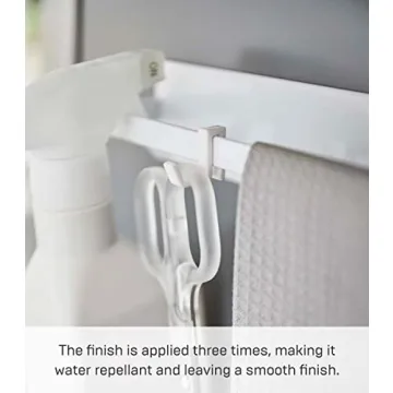 Yamazaki Home Magnetic Kitchen Dish Towel Hanger Rack | Stylish Steel