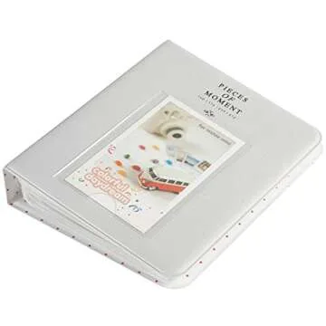Quality Photo Mini Instant Photo Album - 64 Pockets in Smokey White