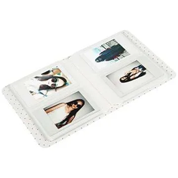 Quality Photo Mini Instant Photo Album - 64 Pockets in Smokey White