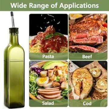 Leaflai Eco-Friendly Olive Oil Dispenser Bottle Set 17 oz