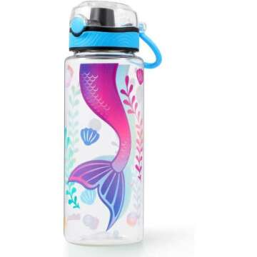 BPA Free Mermaid Water Bottle for School Kids