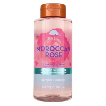 Tree Hut Moroccan Rose Foaming Gel Wash - Hydrating & Luxurious 18 oz