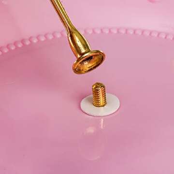 Fasmov 3 Pack 3 Tier Plastic Cupcake Stand, Dessert Plates Cake Fruit Candy Display Tower Reusable Pastry Platter for Wedding Birthday Baby Shower Tea Party Decorations - White Pink Green