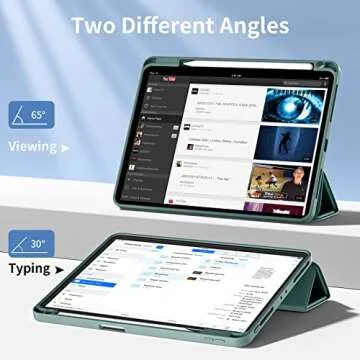 Wenlaty iPad Pro 11 Case with Pencil Holder & Auto Wake