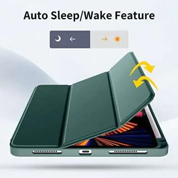 Wenlaty iPad Pro 11 Case with Pencil Holder & Auto Wake
