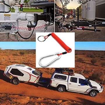 Malloryx 4' Breakaway Trailer Cable for Secure Towing