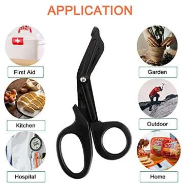 Anourney 7.5" Stainless Steel Bandage Shears,Medical Scissors,Trauma Shears,Fluoride-Coated with Non-Stick Blades Nursing Shears,Surgical Scissors,EMT Shears,Safety Tape Scissors,Emergency Scissors