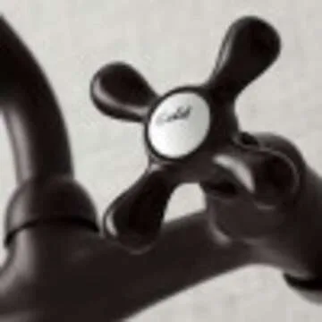 Kingston Brass KS213AB Magellan 6" Adjustable Center Wall Mount Kitchen Faucet, Antique Brass, 10.5 x 6 x 4.56