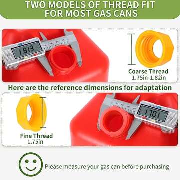 No-Spill Gas Can Spout Replacement Kit for Easy Fueling