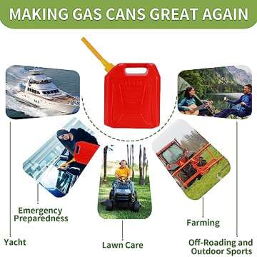 No-Spill Gas Can Spout Replacement Kit for Easy Fueling