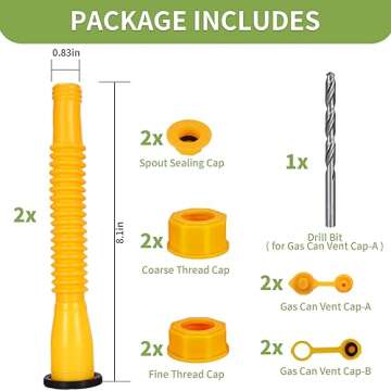 No-Spill Gas Can Spout Replacement Kit for Easy Fueling