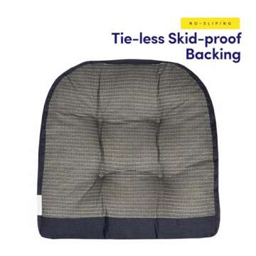 Sweet Home Collection Rocking Chair Cushion Set - Navy Blue