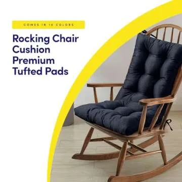 Sweet Home Collection Premium Tufted Rocking Chair Cushions