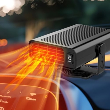 12V 200W Portable Car Heater & Cooler - 360° Rotatable Defroster