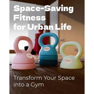 kure.fit Adjustable Kettlebell | 5 lb - 12 lb | Kettlebell Weights Set for Home Gym | Full-Body Workouts, Strength Training, Weight Loss | Fabric Booty Band | Beginners & Women | Pink