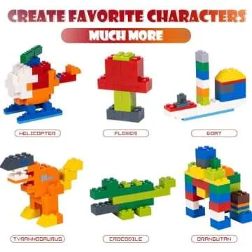 Lekebaby Classic Building Bricks Kit - 1500 Pieces for Kids