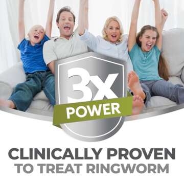 terrasil Ringworm Treatment for Humans – Antifungal Ringworm Cream for Adults & Kids, Clinically Proven 1% Clotrimazole Cream, Treats Most Ringworm Infections, Soothing Relief of Itchy Skin (0.5oz)