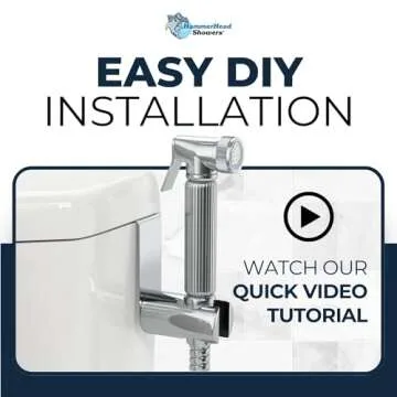 Premium All Metal Handheld Bidet - Easy DIY Installation and Eco-Friendly