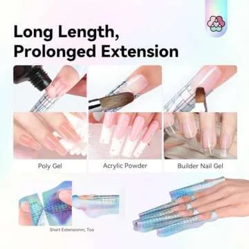 Saviland Long Length Nail Forms - Super Sticky Reusable Tool