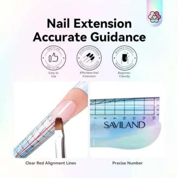 Saviland Long Length Nail Forms - Super Sticky Reusable Tool