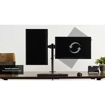 VIVO Dual Monitor Arms Fully Adjustable Desk Mount/Articulating Stand for 2 LCD Screens up to 27 (STAND-V002M)