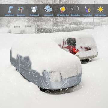 Tecoom Waterproof Car Cover for Sedans 170-190 Inches