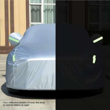 Tecoom Waterproof Car Cover for Sedans 170-190 Inches