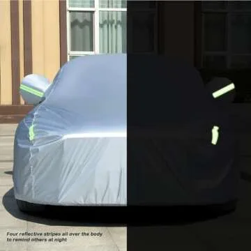 Tecoom Waterproof Car Cover for Sedans 170-190 Inches