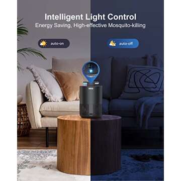 Fly Traps for Indoors, NONTAIL Indoor Fruit Fly Trap with 360°UV Light Fan, Catcher & Killer for Mosquito, Gnat, Moth, Fruit Flies, 4 Sticky Glue Boards Included, Black