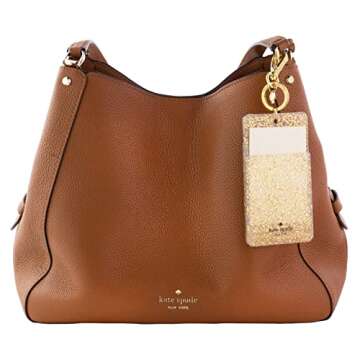 Kate Spade New York Id Badge Clip Key Chain, Silicone Keychain Accessory, Gold Glitter