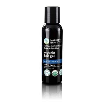 Organic Hair Gel by Herbal Choice Mar - 2 Fl Oz, Non-Toxic, Vegan, Eco-Friendly
