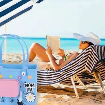 Stylish Silicone Accessories for Bogg Bags - Pink Set