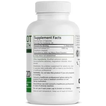 Bronson Maca Root Extra Lepidium Meyenii, Non-GMO, 120 Vegetarian Capsules