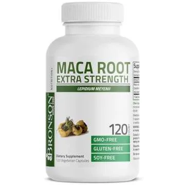 Bronson Maca Root Extra Strength for Vitality and Energy