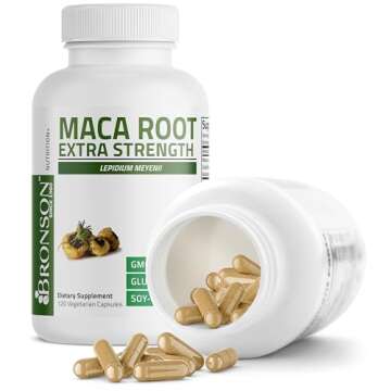 Bronson Maca Root Extra Lepidium Meyenii, Non-GMO, 120 Vegetarian Capsules