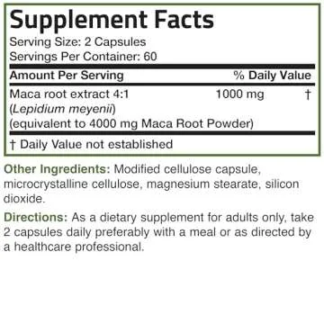 Bronson Maca Root Extra Strength for Vitality and Energy
