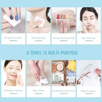 GothicBride 1000PCS Thin Rectangle Cotton Pads Makeup Remove Pads