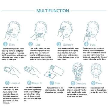 GothicBride 1000PCS Thin Rectangle Cotton Pads Makeup Remove Pads