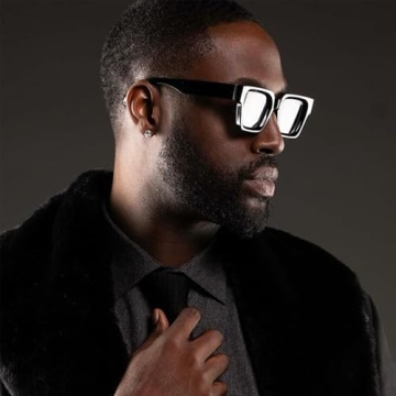 Onrtry Stylish Rectangle Sunglasses with UV400 Protection