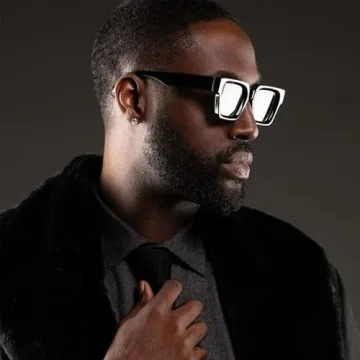 Onrtry Stylish Rectangle Sunglasses with UV400 Protection