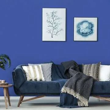 practicalWs Blue Peel and Stick Wallpaper 15.7 inch×118.1 inch Blue Contact Paper Self Adhesive Removable Wall Paper Textured Decorative Roll for Wall Bedroom Kitchen Counter